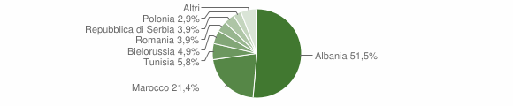 Grafico cittadinanza stranieri - Condino 2009