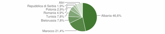 Grafico cittadinanza stranieri - Condino 2012