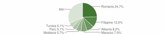 Grafico cittadinanza stranieri - Aldeno 2010