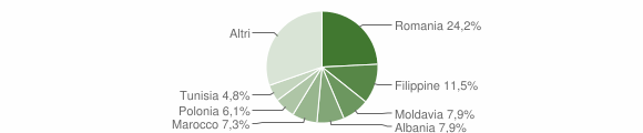 Grafico cittadinanza stranieri - Aldeno 2011