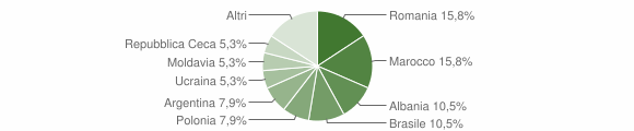 Grafico cittadinanza stranieri - Bedollo 2010