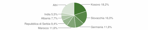 Grafico cittadinanza stranieri - San Lorenzo di Sebato 2013