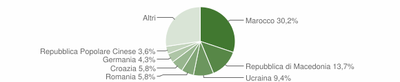 Grafico cittadinanza stranieri - Civezzano 2009