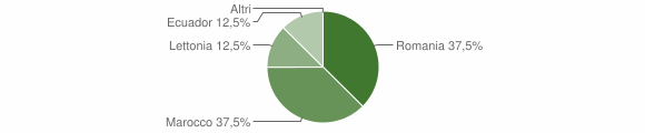 Grafico cittadinanza stranieri - Lardaro 2013