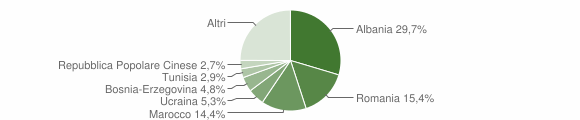 Grafico cittadinanza stranieri - Mezzolombardo 2009