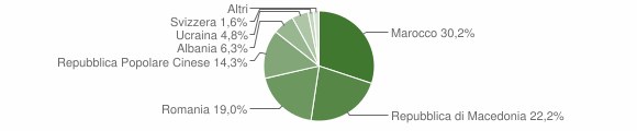 Grafico cittadinanza stranieri - Sover 2008