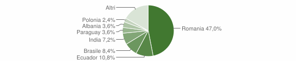 Grafico cittadinanza stranieri - Carisolo 2013