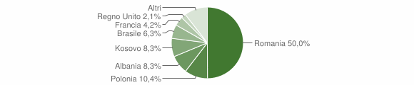 Grafico cittadinanza stranieri - Sporminore 2010