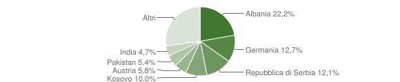 Grafico cittadinanza stranieri - Brunico 2009