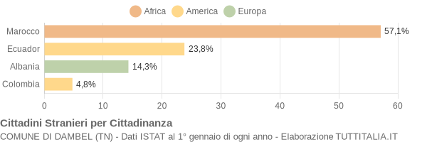 Grafico cittadinanza stranieri - Dambel 2006