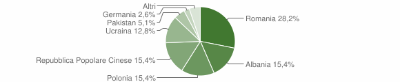 Grafico cittadinanza stranieri - Samone 2015