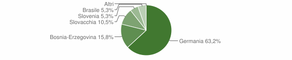 Grafico cittadinanza stranieri - Rodengo 2008