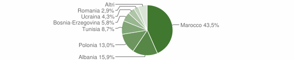 Grafico cittadinanza stranieri - Tiarno di Sotto 2007