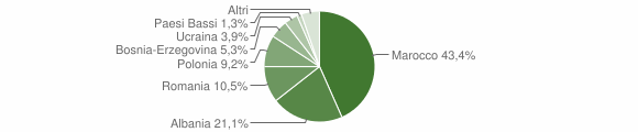 Grafico cittadinanza stranieri - Tiarno di Sotto 2009