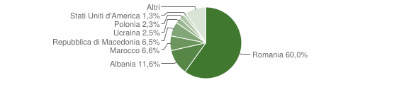 Grafico cittadinanza stranieri - Acquasparta 2007
