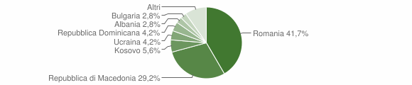 Grafico cittadinanza stranieri - Sellano 2013