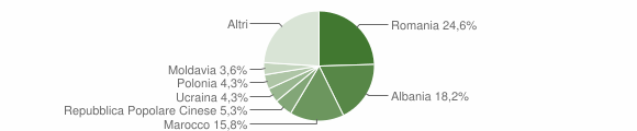 Grafico cittadinanza stranieri - Deruta 2013