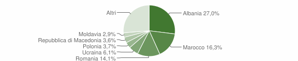 Grafico cittadinanza stranieri - Spello 2013
