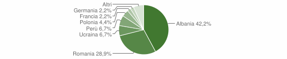 Grafico cittadinanza stranieri - Scheggino 2013