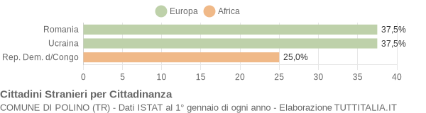 Grafico cittadinanza stranieri - Polino 2007