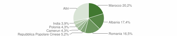 Grafico cittadinanza stranieri - Bettona 2014