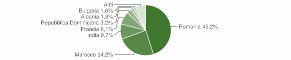 Grafico cittadinanza stranieri - Hône 2012