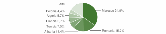 Grafico cittadinanza stranieri - La Salle 2009