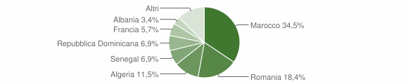 Grafico cittadinanza stranieri - Fénis 2009