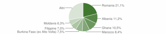 Grafico cittadinanza stranieri - Galliera Veneta 2012