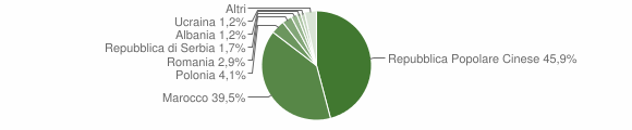 Grafico cittadinanza stranieri - Bagnolo di Po 2010