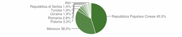 Grafico cittadinanza stranieri - Bagnolo di Po 2011