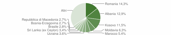 Grafico cittadinanza stranieri - Silea 2014