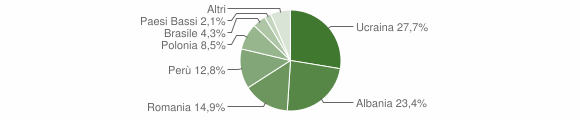 Grafico cittadinanza stranieri - Borca di Cadore 2015
