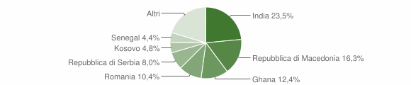 Grafico cittadinanza stranieri - Zermeghedo 2011