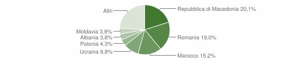 Grafico cittadinanza stranieri - Cesiomaggiore 2014