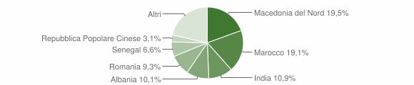 Grafico cittadinanza stranieri - Cavaso del Tomba 2023