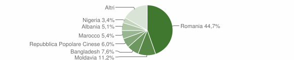 Grafico cittadinanza stranieri - Cadoneghe 2010