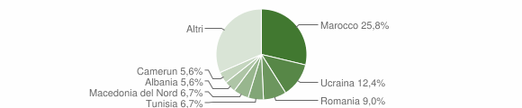 Grafico cittadinanza stranieri - Calalzo di Cadore 2023