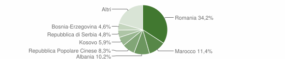Grafico cittadinanza stranieri - Piombino Dese 2011