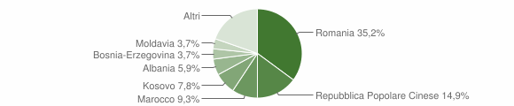 Grafico cittadinanza stranieri - Piombino Dese 2016
