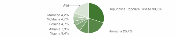 Grafico cittadinanza stranieri - Polesella 2015