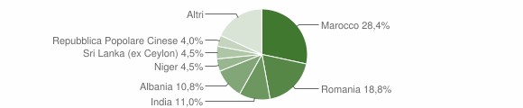 Grafico cittadinanza stranieri - Trevenzuolo 2015