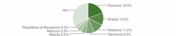 Grafico cittadinanza stranieri - Lazise 2012