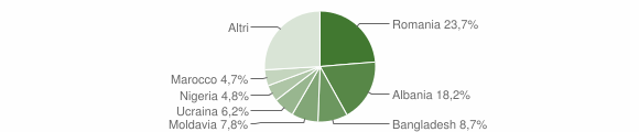 Grafico cittadinanza stranieri - San Donà di Piave 2013