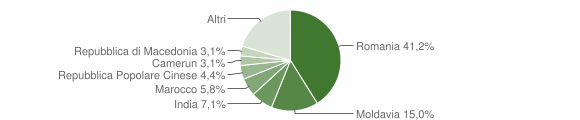 Grafico cittadinanza stranieri - Saccolongo 2013