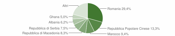 Grafico cittadinanza stranieri - Vedelago 2010
