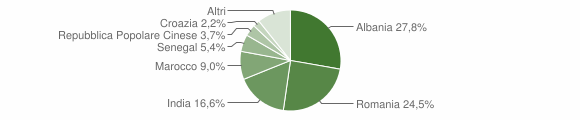 Grafico cittadinanza stranieri - Cimadolmo 2011