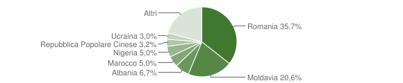 Grafico cittadinanza stranieri - Rubano 2015