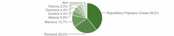 Grafico cittadinanza stranieri - Bosaro 2015