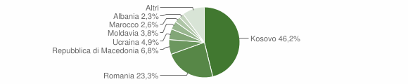 Grafico cittadinanza stranieri - Roana 2013